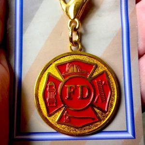 Fire Department Key Chain New